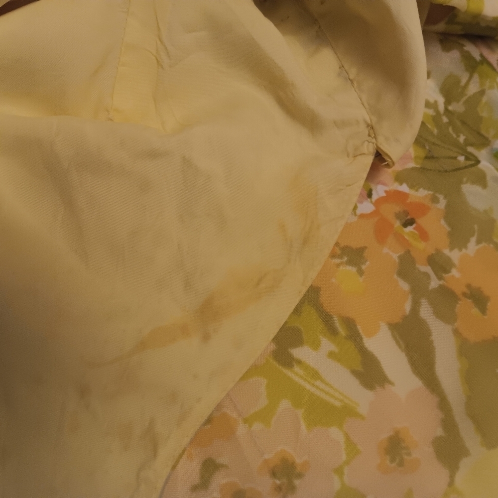 Vintage 1960s Floral Halter Prom Evening Gown With Taffeta Lining - Picture 8 of 10
